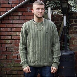 Chaps Olive Crewneck Sweater
